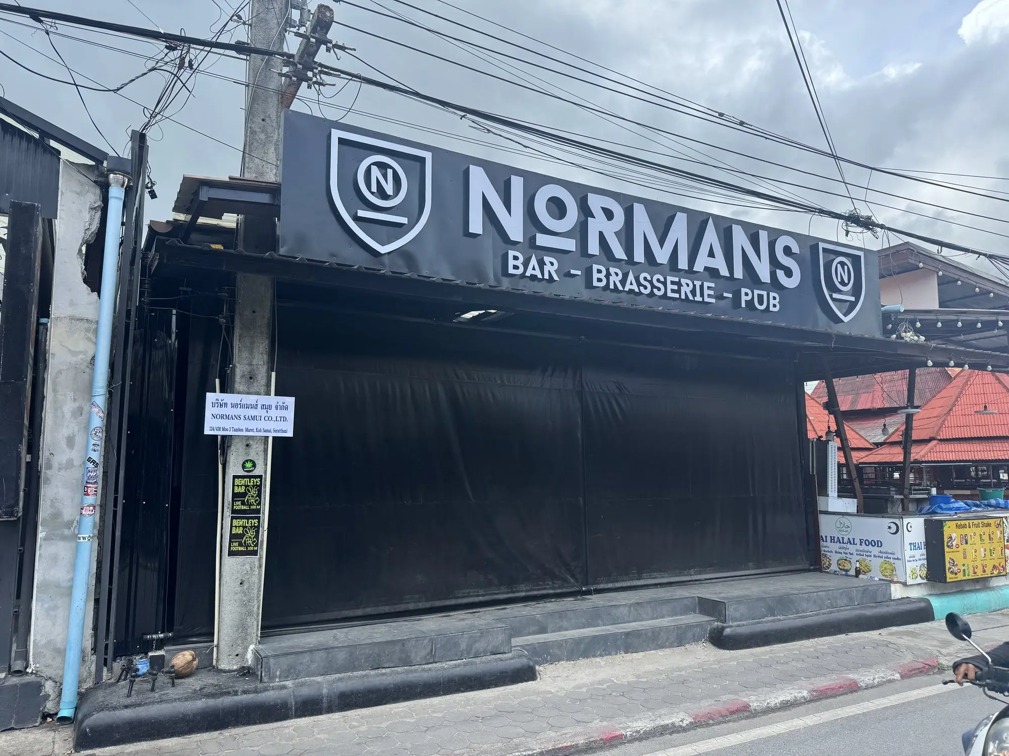 Normans storefront, completed