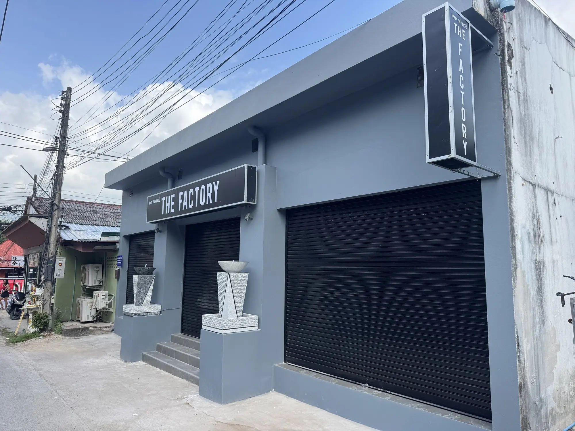 The Factory — full finished storefront